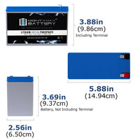 Mighty Max ML7-12LI 12V 7Ah LiFePO4 Deep Cycle Battery