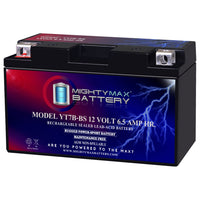 Mighty Max YT7B-BS 12V 6.5Ah SLA AGM Motorcycle Battery