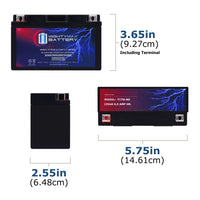 Mighty Max YT7B-BS 12V 6.5Ah SLA AGM Motorcycle Battery