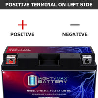 Mighty Max YT7B-BS 12V 6.5Ah SLA AGM Motorcycle Battery