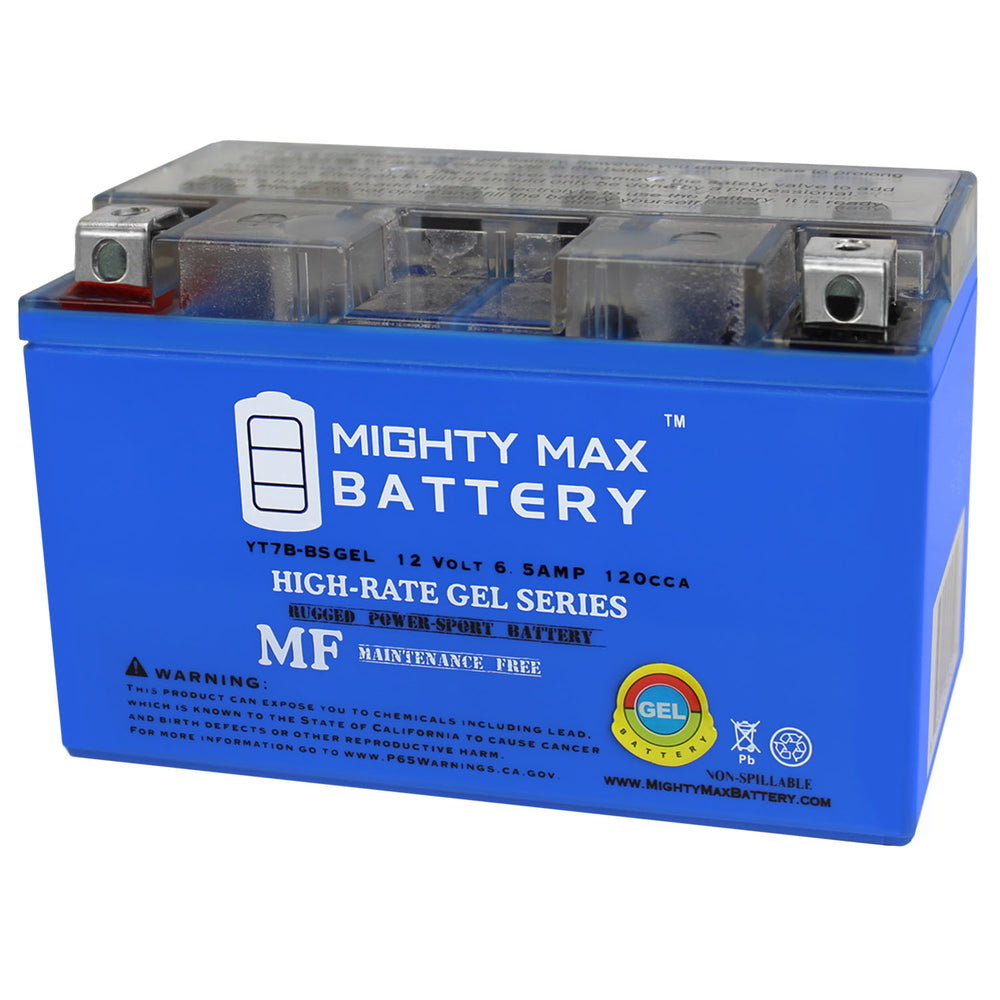 Mighty Max YT7B-BS GEL 12V 6.5Ah SLA AGM Motorcycle Battery