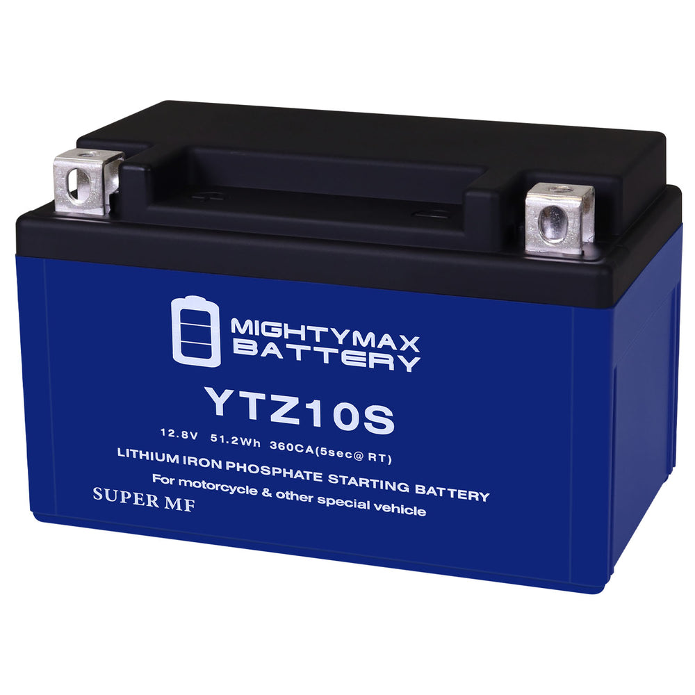 Mighty Max YTZ10S 12.8V 8.6Ah LiFePO4 PowerSport Battery