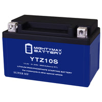 Mighty Max YTZ10S 12.8V 8.6Ah LiFePO4 PowerSport Battery