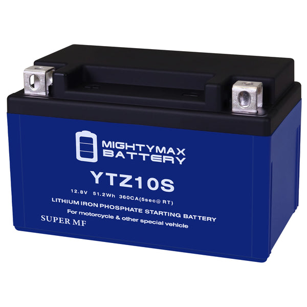 Mighty Max YTZ10S 12.8V 8.6Ah LiFePO4 PowerSport Battery