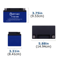 Mighty Max YTZ10S 12.8V 8.6Ah LiFePO4 PowerSport Battery