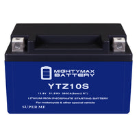 Mighty Max YTZ10S 12.8V 8.6Ah LiFePO4 PowerSport Battery
