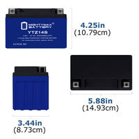 Mighty Max YTZ14S 12.8V 11.2Ah LiFePO4 PowerSport Battery