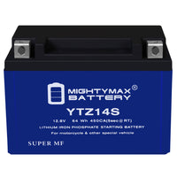 Mighty Max YTZ14S 12.8V 11.2Ah LiFePO4 PowerSport Battery