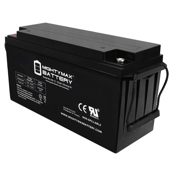 Mighty Max ML150-12 12V 150Ah Internal Thread Rechargeable SLA AGM Battery