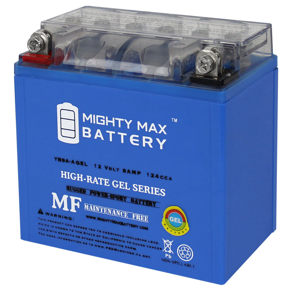 Mighty Max YB9A-A GEL 12V 9Ah SLA AGM Motorcycle Battery