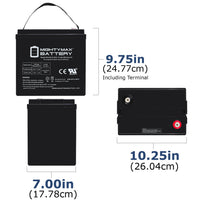 Mighty Max ML200-6GC2 6V 200Ah Internal Thread Terminal Rechargeable SLA AGM Battery