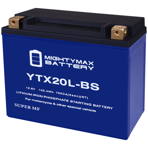 Mighty Max Battery YTX20L-BS 12V 18Ah LiFePO4 Deep Cycle Battery
