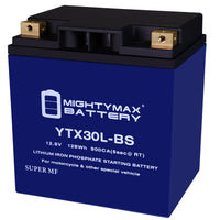 Mighty Max Battery YTX30L-BS 12V 30Ah LiFePO4 Deep Cycle Battery