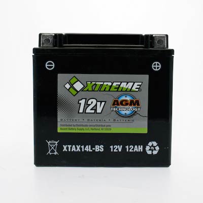 CYLA14LBSXTA Xtreme 14L-BS 12V 12Ah 200CCA AGM Powersport Battery