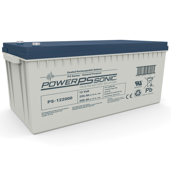 Power Sonic PS-122000 12V 200Ah General Purpose SLA Battery