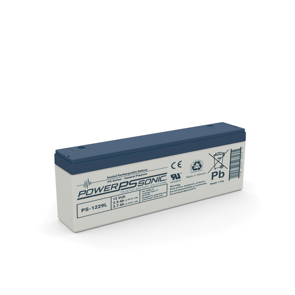 Power Sonic PS-1229L 12V 2.9Ah Sealed Lead Acid Battery