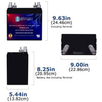 Mighty Max MM-G22NF-M 12V 55Ah Marine Post Terminal Rechargeable SLA AGM Battery