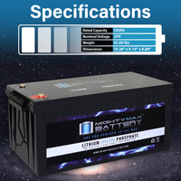 Mighty Max ML100-24LI 24V 100Ah LiFePO4 Deep Cycle Battery