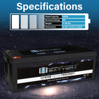 Mighty Max ML100-48LI 48V 100Ah LiFePO4 Lithium Iron Phosphate Battery