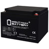 Mighty Max ML26-12INT 12V 26Ah Internal Thread Terminal Rechargeable SLA AGM Battery