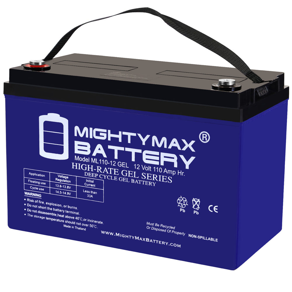 Mighty Max ML110-12GEL 12V 110Ah Internal Thread Terminal Rechargeable SLA AGM Battery