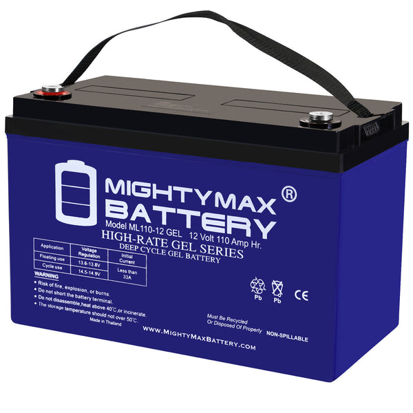 Mighty Max ML110-12GEL 12V 110Ah Internal Thread Terminal Rechargeable SLA AGM Battery