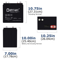 Mighty Max ML230-6GC2 6V 230Ah Dual Terminal Rechargeable SLA AGM Battery