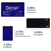 Mighty Max ML7-12GEL 12V 7Ah F1 Terminal Rechargeable GEL SLA AGM Battery