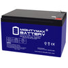 Mighty Max ML12-12GEL 12V 12Ah F2 Terminal Rechargeable SLA AGM Battery