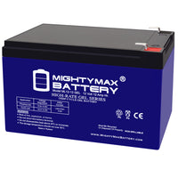 Mighty Max ML12-12GEL 12V 12Ah F2 Terminal Rechargeable SLA AGM Battery