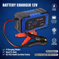 Mighty Max ML-12V7ASMC 12V 7A Smart Battery Charger and Maintainer