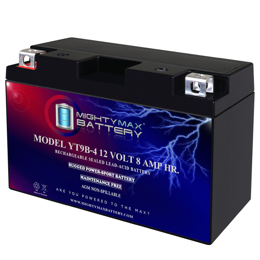 Mighty Max YT9B-4 12V 8Ah SLA AGM Motorcycle Battery