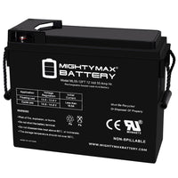Mighty Max ML55-12FT 12V 55Ah Front Terminal Rechargeable SLA AGM Battery