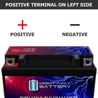 Mighty Max YTX6.5L-BS 12V 6.5Ah Nut and Bolt Terminal Rechargeable SLA AGM Motorcycle Battery