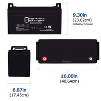 Mighty Max ML145-12 12V 145Ah Internal Thread Terminal Rechargeable SLA AGM Battery