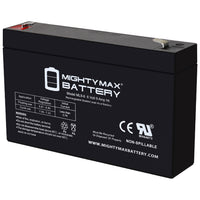 Mighty Max ML9-6 6V 9Ah F2 Terminal Rechargeable SLA AGM Battery