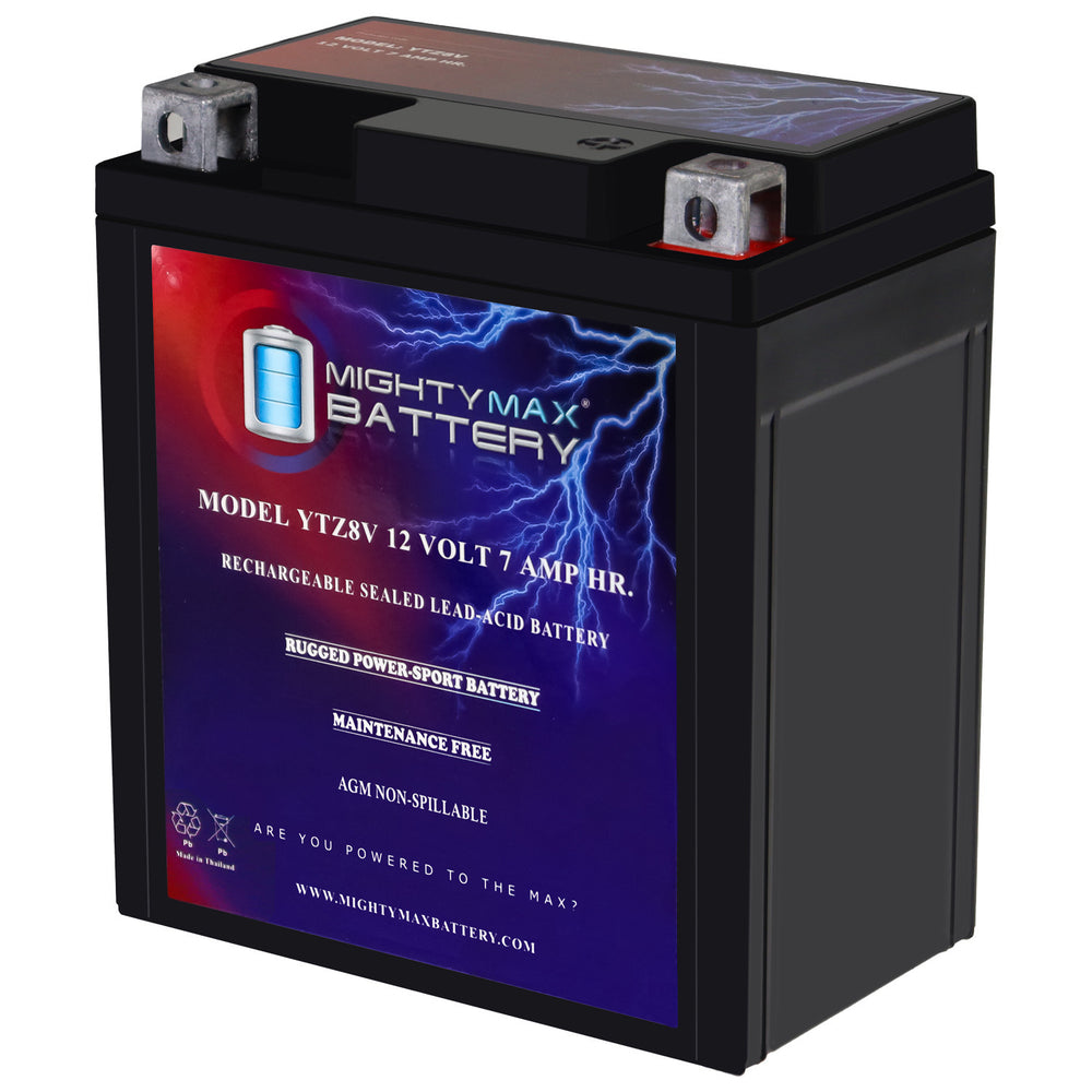 Mighty Max YTZ8V 12V 7Ah SLA AGM Motorcycle Battery