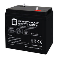 Mighty Max ML36-6NB 6V 36Ah Nut and Bolt Terminal Rechargeable SLA AGM Battery