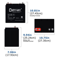 Mighty Max ML170-8GC 8V 170Ah Dual Terminal Rechargeable SLA AGM Battery