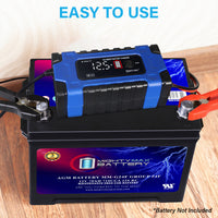 Mighty Max ML-12V10A 12V/24V 10 Amp Smart Battery Charger and Maintainer