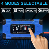 Mighty Max ML-12V10A 12V/24V 10 Amp Smart Battery Charger and Maintainer