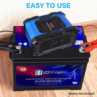 Mighty Max ML-12V20A 12V/24V 20 Amp Smart Battery Charger and Maintainer