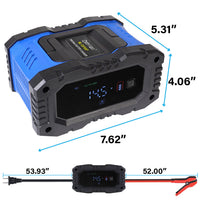 Mighty Max ML-12V10AP 12V/24V 10 Amp Smart Battery Charger and Maintainer