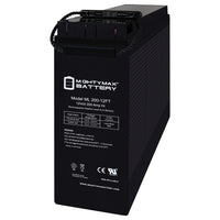 Mighty Max ML200-12FT 12V 200Ah Front Terminal Rechargeable SLA AGM Battery