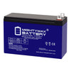 Mighty Max ML9-12NBGEL 12V 9Ah Nut and Bolt Terminal Rechargeable GEL Battery