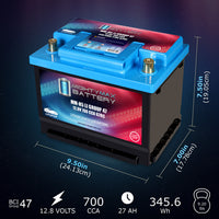 Mighty Max MM-H5LI 12.8V 27Ah LiFePO4 Automotive Battery
