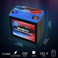 Mighty Max MM-AUX14LI 12V 8Ah LiFePO4 Auxiliary Battery