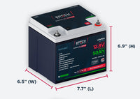 Epoch Batteries 12V 50Ah Essential Series LiFePO4 Battery