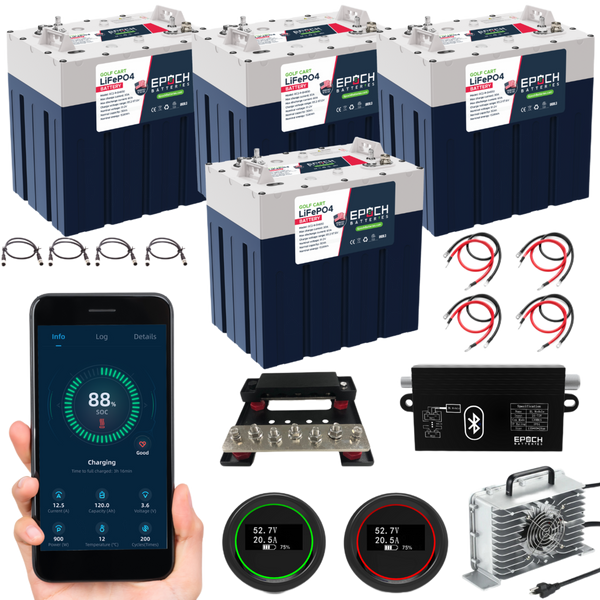 Epoch Batteries 48V 120Ah GC2 Lithium Golf Cart Kit