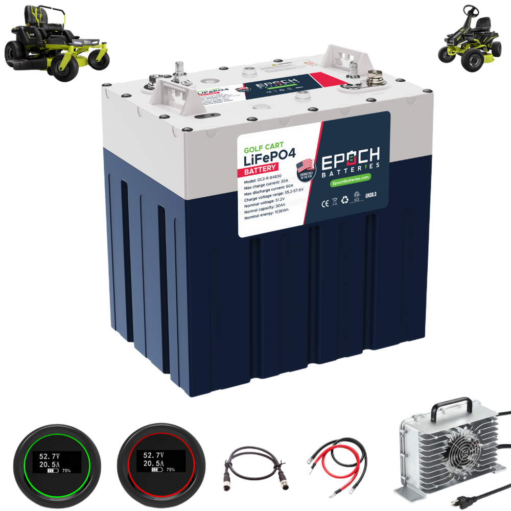 Epoch Batteries Ryobi Electric Lawn Mower LiFePO4 Replacement Battery Kit